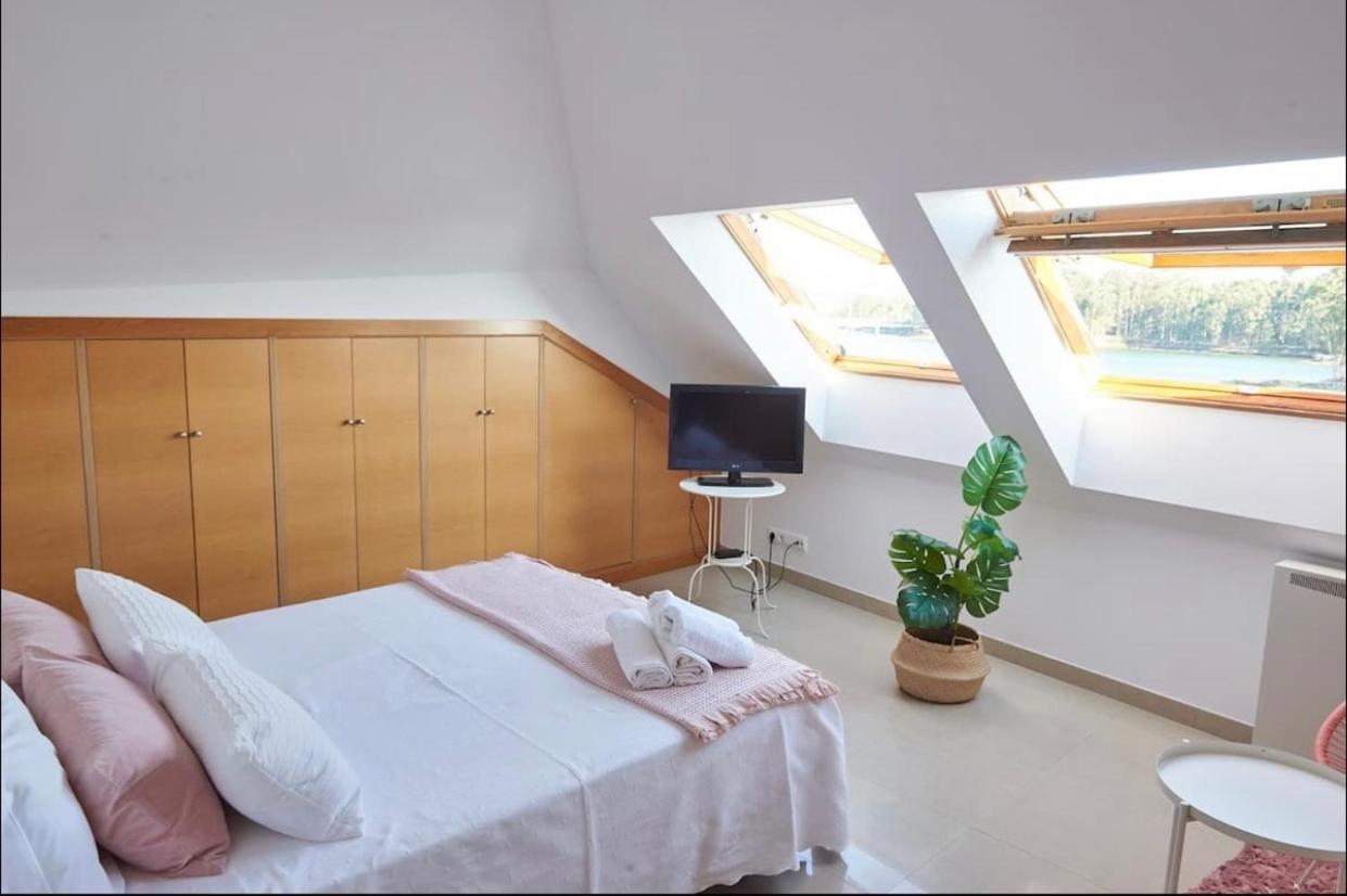 Exclusivo ático boutique con vistas al mar Vilanova de Arousa Exterior foto